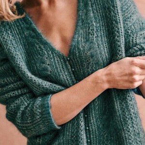 Sezáne Susanna Cardigan in Sage Size S